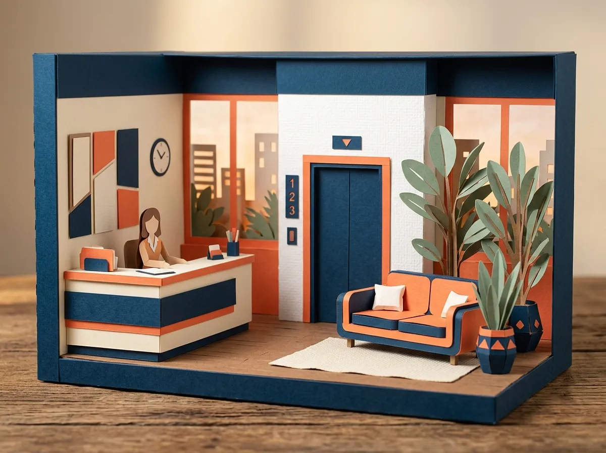 Maqueta de papel: Lobby