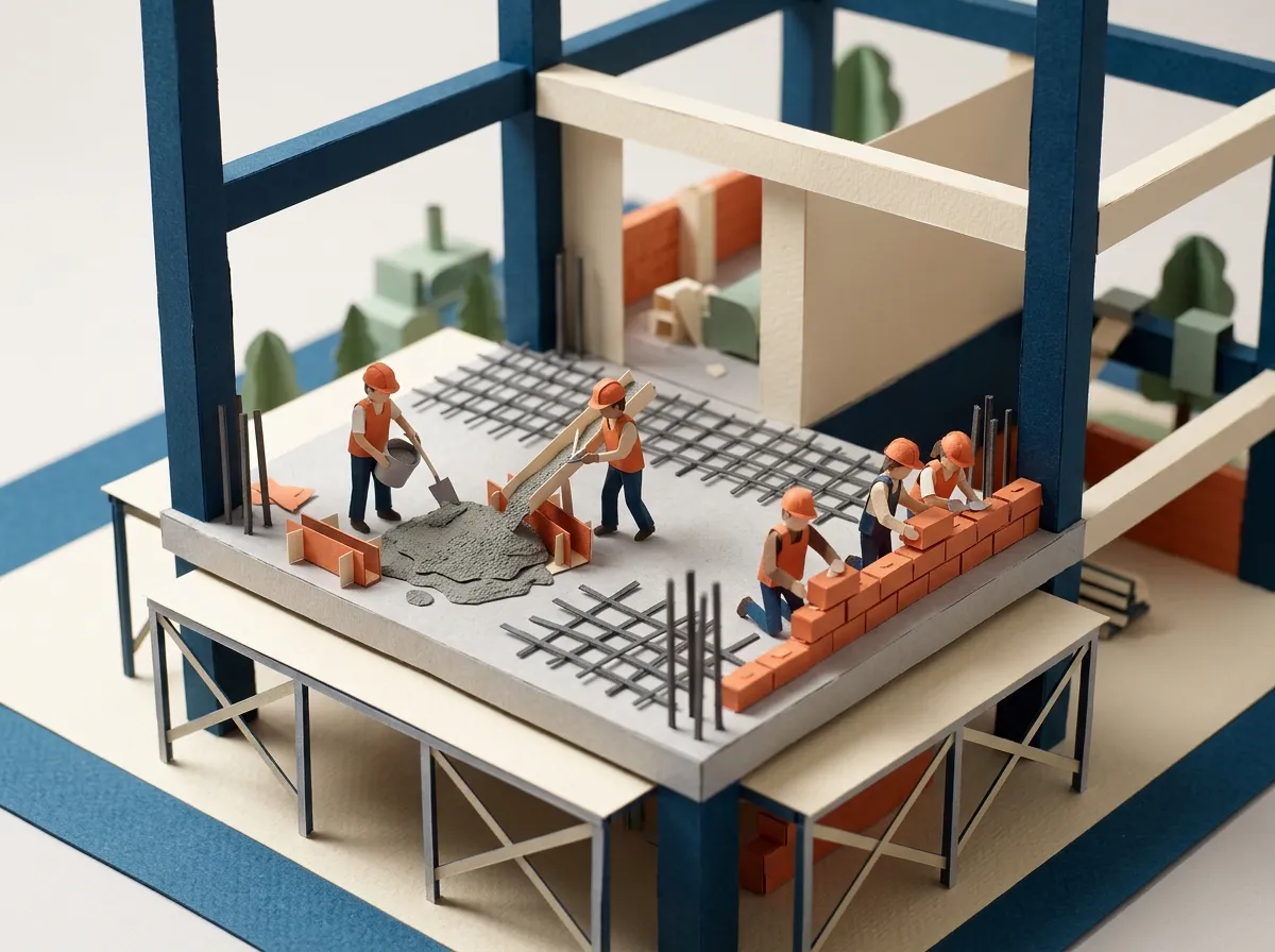 Maqueta de papel: avance Mes 3