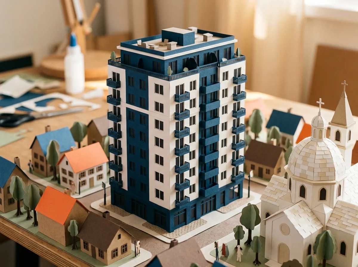 Maqueta de papel de Magistral Elite