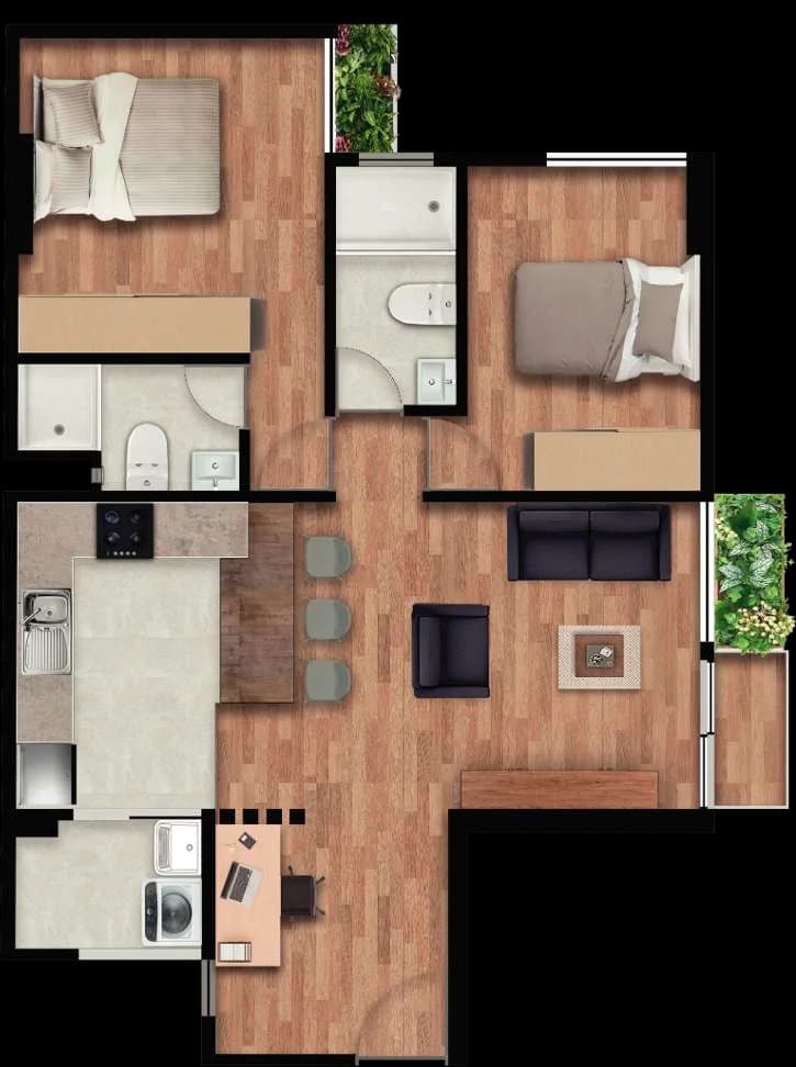 Plano Flat 402